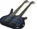Search : Blue Double Neck - 5 String & 4 String Fretless Bass Guitar w/ Case