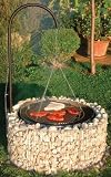 Produkt-Bild: Feuer- und Grillstelle 920 x 400 mm, Gabionengrill, Grill mit Steinfassade