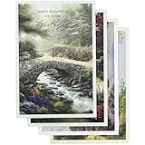 DaySpring Birthday Boxed Cards - Thomas Kinkade - Painter of Light 12 Ct. with KJV Scriptures (86068)