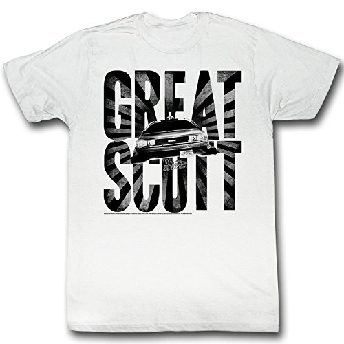 Back To The Future - Mens Great Scott T-Shirt, XX-Large, White