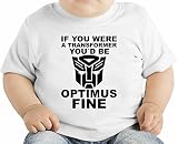 If You Were A Transformer Slogan オーガニックベビーTシャツ 12 - 18 Months