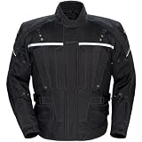 Tour Master Transition Series 2 Women's Textile Street Racing Motorcycle Jacket - Color: Black, Size: Large