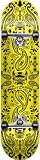 Speed Demon Bandana Yellow Complete Skateboard (7.8-Inch)
