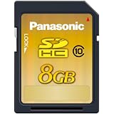 Panasonic RP-SDW08GE1K SDHC Speicherkarte 8GB Geschwindigkeitsklasse 10 (22 MB/sek Transferrate)von "Panasonic"