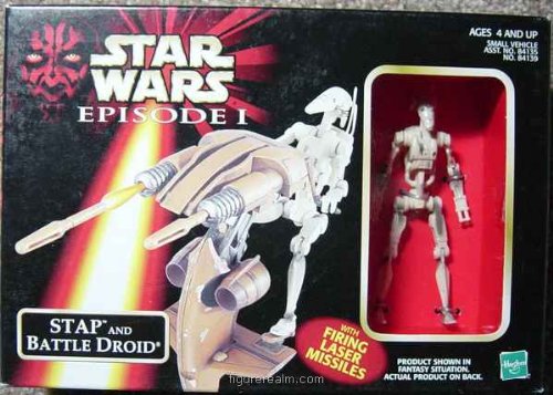 Childrens Toyshop  Toys : Star Wars Episode 1 Stap and Battle Droid