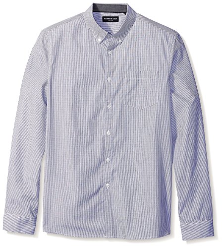 Kenneth Cole New York Men's Long Sleeve Mini Stripe Shirt