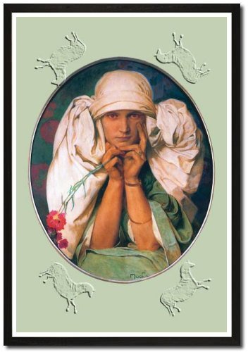 Framed Art Poster 20x30, Jaroslava Mucha