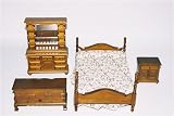Dolls House Light Oak Bedroom