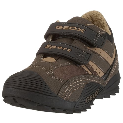 Geox J Savage , Jungen Sneaker, braun, (brown/beige C0021)