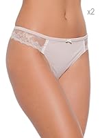 Selene Pack x 2 Tangas Flavia / Lucía (Tierra)