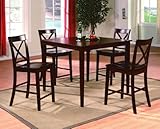 Theodore 5-piece Counter Height Table Set By Crown Mark Furniture