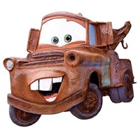 Wallables 3D Wall Décor - Mater from Disney / Pixar Cars and Cars 2. 3 dimensional soft foam Toy Wall Décor, Now with Bonus repositional decals
