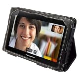 Fosmon Blackberry Playbook PU Leather Folio Case - Black