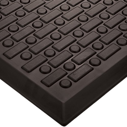 Wearwell 50158x3x5BK Rejuvenator Ultra Soft-Cell Mat Black 58-Inch by 3-Feet by 5-Feet