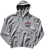 Almost Block Circle Zip Hooded Sweatshirt