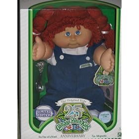 Cabbage Patch Kids 25th Anniversary Limited Edition Red Hair with Pigtails Doll by Cabbage Patch Kids