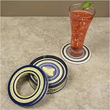 Michigan Wolverines 4-Pack Coasters with Tin