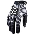 Fox Racing 360 Vortex Men's Motocross Motorcycle Gloves w/ Free B&F Heart Sticker Bundle - Black/White