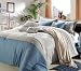 COMFORTER HEAVEN POPPY FLOWER BLUE,GRAY&SILVER OVER SIZE KING COMFORTER SET