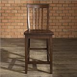 Crosley Furniture Counter Height School House Bar Stool in Vintage Mahogany ....