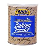 Hain Pure Foods Baking Powder Sodium Free, Gluten Free, 8 Ounce Boxes (Pack of 4)