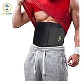 Just Fitter Premium Waist Trainer & Trimmer Belt For Men & Women - More Fully Adjustable Than Other Waist Slimming Sauna Belts - Provides Best Support For Lower Back & Lumbar - Results Guaranteed!