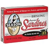 Seasons Crosspack Sardines, 3.75-Ounces (Pack of 12)