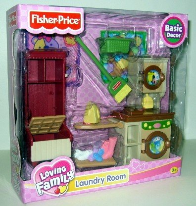 Childrens Toyshop  Toys : Fisher Price Loving Family Laundry Room
