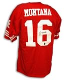 Joe Montana Autographed Throwback Red Jersey