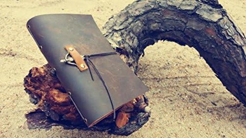 European retro handmade cowhide leather loose-leaf notebook of this travel books carry a small notebook