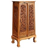 EXP Handmade Asian Furniture - 50" Bamboo Forest Storage Cabinet - Natural Finish