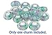 Timeline Treasures Easter Egg Charm for European Charm Bracelets Lampwork Glass Stainless Steel
