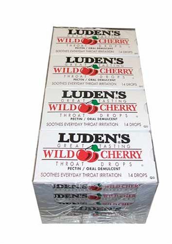 Ludens Wild Cherry Flavored Cough Drops (20 count) by Hard Candy