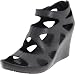 Unlisted Women's World Wide Web MP Wedge Sandal,Black,9.5 M US