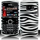 iNcido Brand Nokia X2-01 Cell Phone Black/White Zebra Protective Case Facep ....