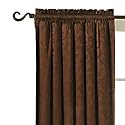 WINDOW TREATMENTS Eclipes Antibes Thermaback Window Panel - Deep Brown