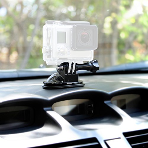 BIRUGEAR Suction Cup Mount for GoPro Hero4 Session, Hero4, HERO 3+, HERO 3 / 2 /1 Camera, SJ4000 Waterproof Action Cam