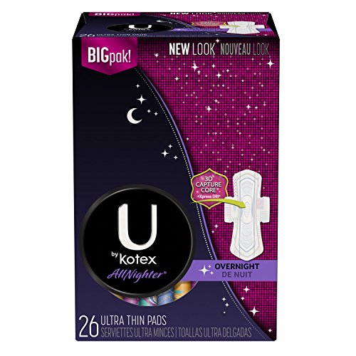 U By Kotex - Allnighter Pads - Ultra Thin - Overnight - 26 Pads