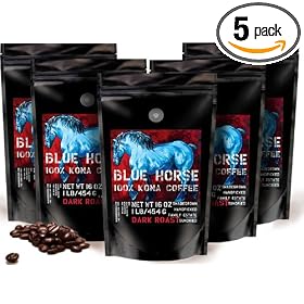 Shipped Directly From Our Farm: 100% Kona Coffee Dark Roast 5 Lbs
