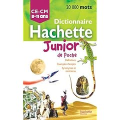 DICTIONNAIRE HACHETTE JUNIOR POCHE
