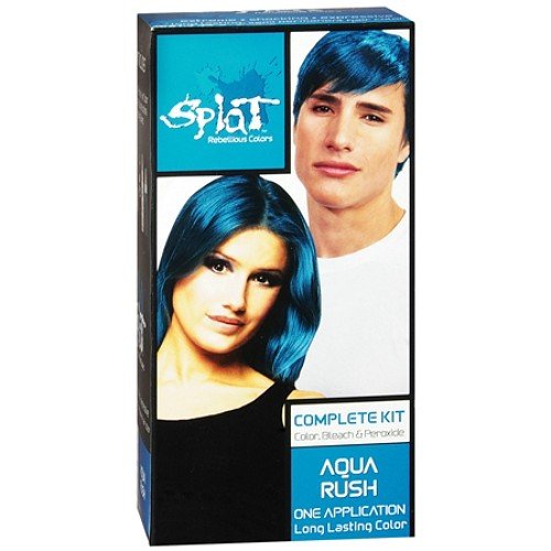 Splat Hair Color Complete Kit, Aqua Rush 1 application by N'iceshop