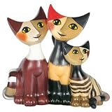 Rosina Wachtmeister Porcelain Miniature Cats Figurine - Happy Family