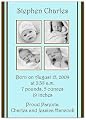 2 + 2 on Blue & Brown Birth Announcements - Set of 20