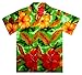 V.H.O Funky Hawaiian Shirt, Bigflower, Green, M