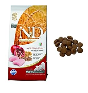 Farmina Natural and Delicious Chicken/Ancestral Low-Grain Puppy Formula Dry Dog Food, 26.5 lbs Farmina Natural and Delicious Chicken/Ancestral Low-Grain Puppy Formula Dry Dog Food, 26.5 lbs