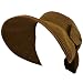 UPF Sun Roll Topless Hat Floppy Visor Adjustable Brown
