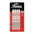 SANFORD INK - Metallic Permanent Markers, Fine Point, Metallic Silver, 4/pk