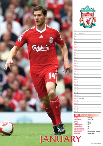 Official Liverpool Football Club Calendar 2009 2009