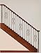 Satin Black 16.1.1 Single Twist Solid Iron Baluster for Staircase Remodel, Box of 5