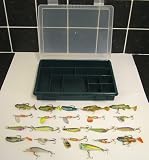 22 Pc Complete Fishing Lure Set With Tackle Box Christmas Present Fishing S